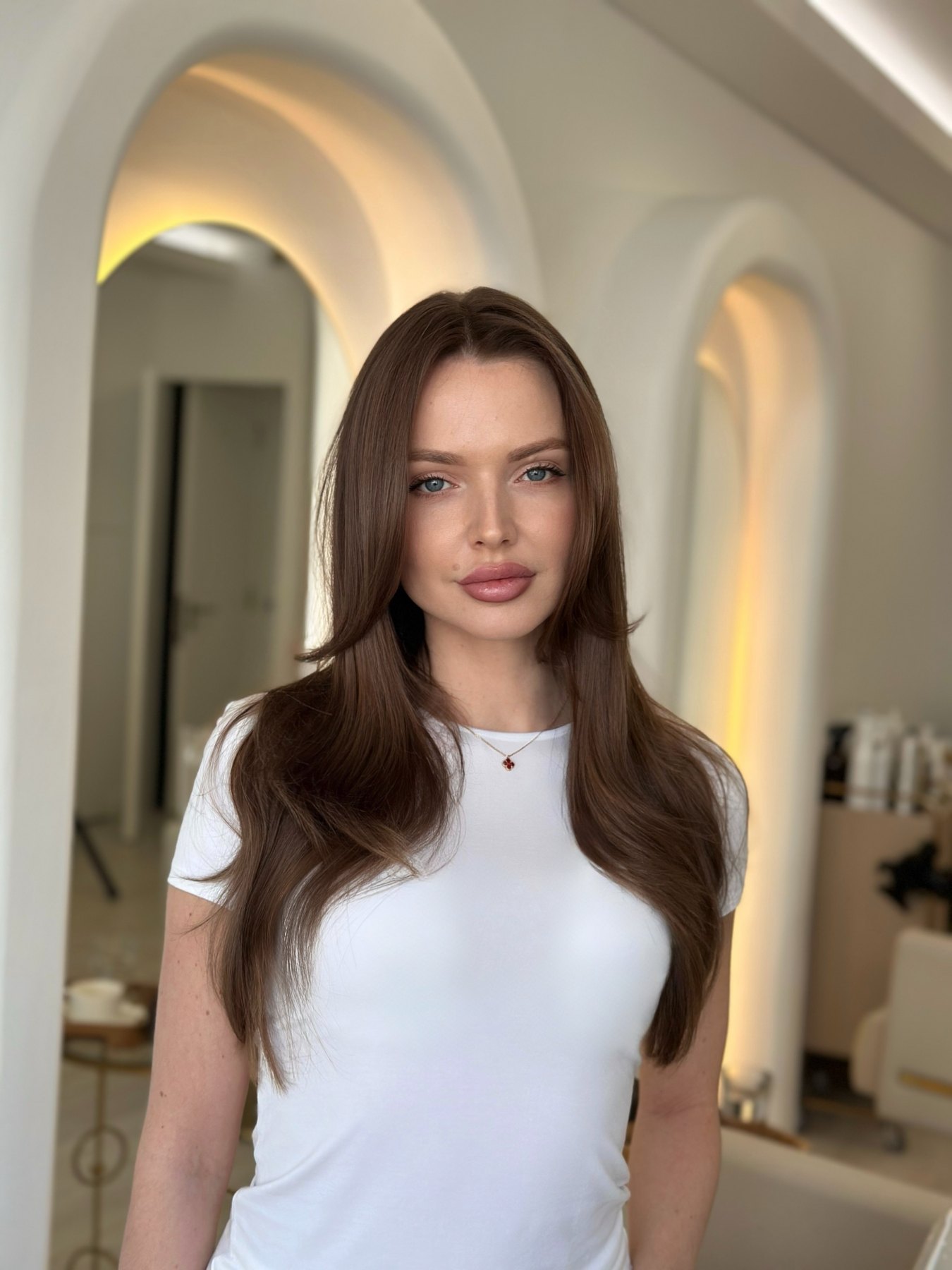 Brunette hair colour transformation in Fulham, London